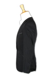 BS282 供應定做西裝 緞紋包邊外套西裝 禮服西裝 西裝公司 側面照